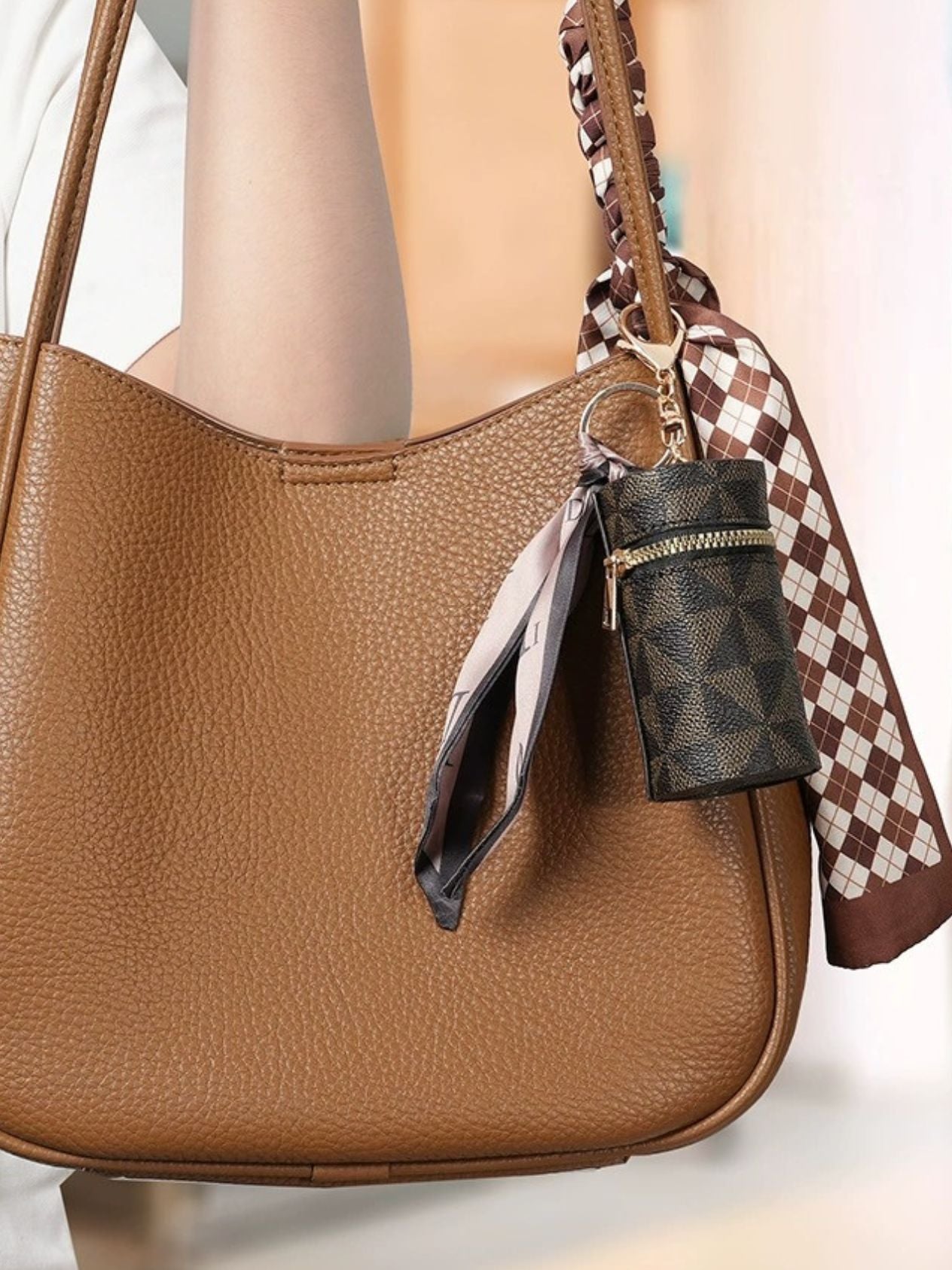 Mini Luxe Coin & Key Chain Wallet