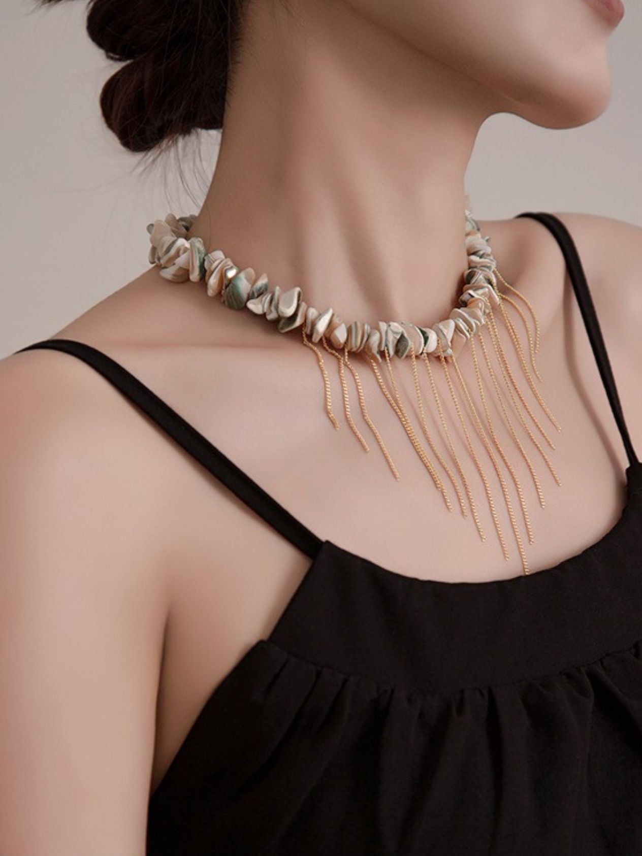 The Isla Shell Tassel Necklace