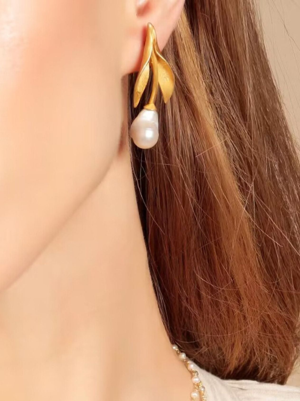 The Tulip Bloom Pearl Earrings